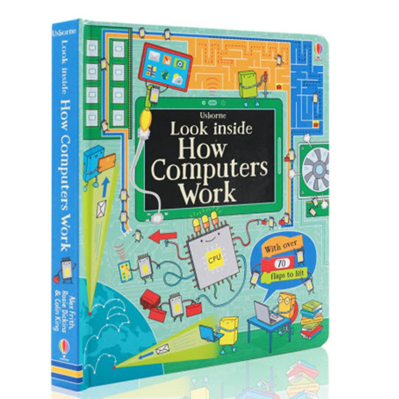 Usborne Books Look Inside English Cardboard Book for Kids Learning Toys Bedtime Reading Activity Gifts Montessori Materials