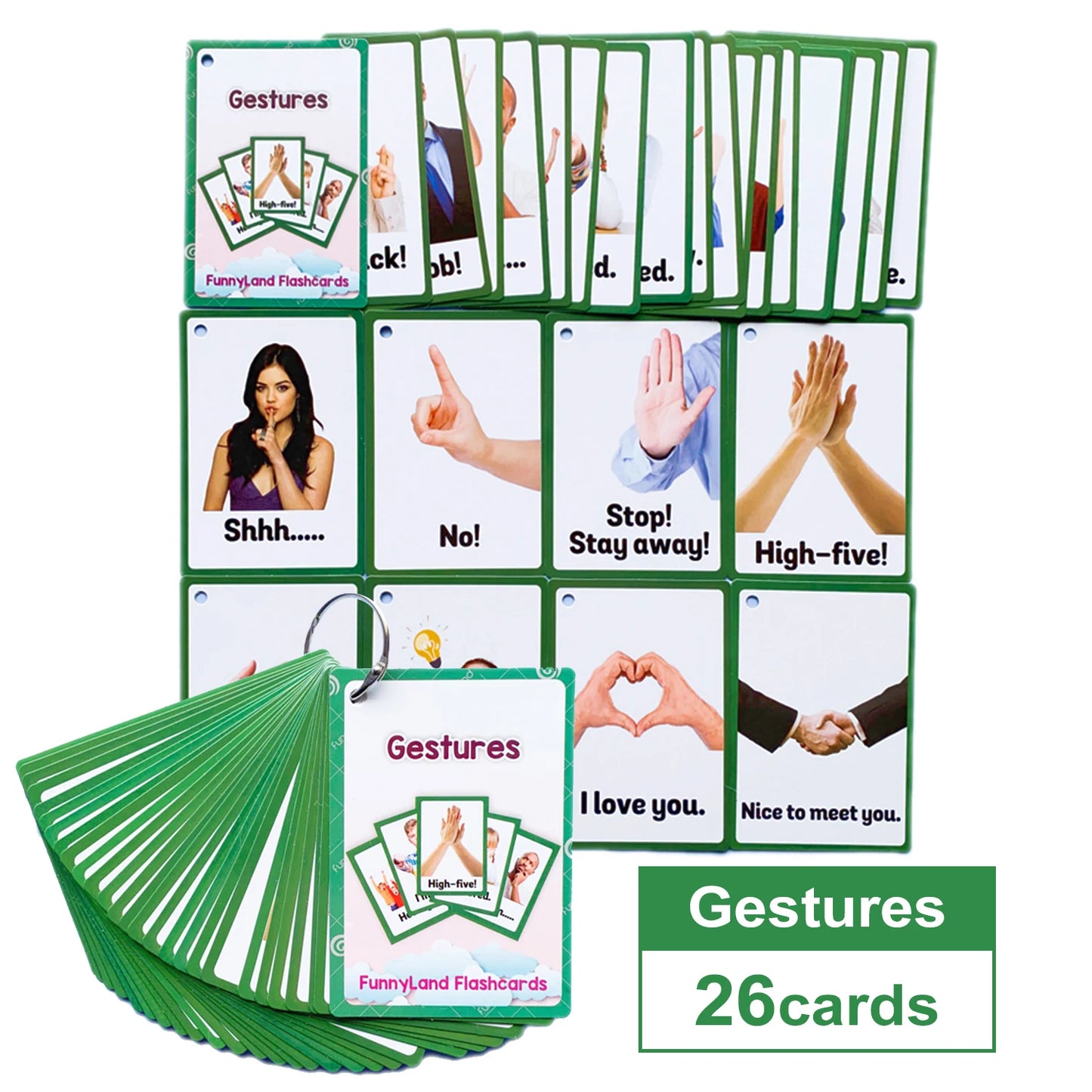 Kids Montessori Educativos Children Fun English Word FlashCards Baby Learning Educational English Card Table Game Puzzle CARDS - LearnPlay Labs