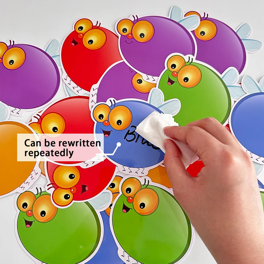 Kids Montessori Learning English Words Card Pocket Flash Cards Early Educational Toys For Children Classroom Supplies Gift