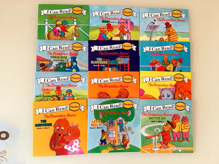 12 Books/Set I Can Read English Picture Story Educational Booklets Learning Toys for Children Phonics Sight Words Kids Gift - LearnPlay Labs