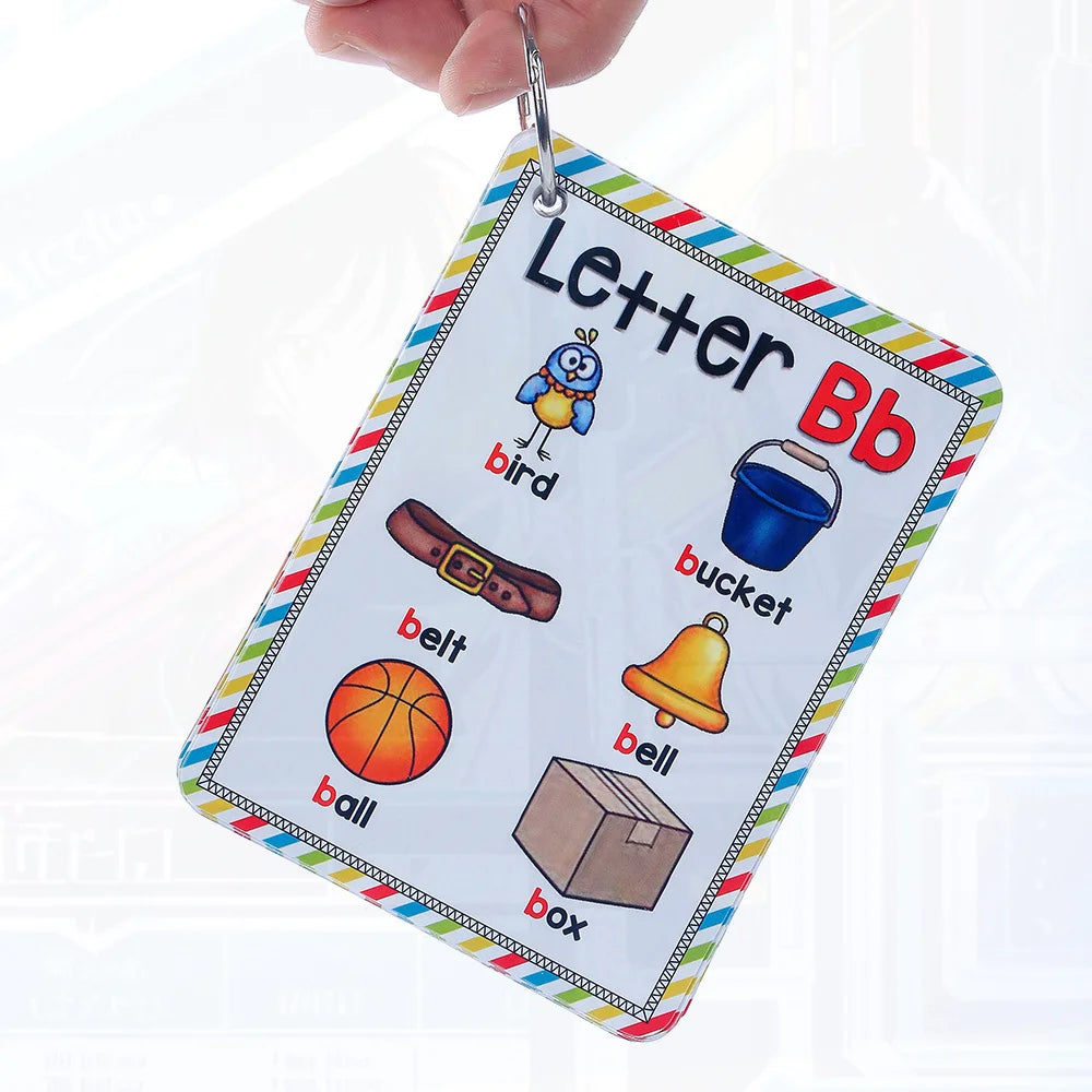 Alphabet 26 Letters Words English Cards Early Development Educational Toys for Early Childhood Development English Language - LearnPlay Labs
