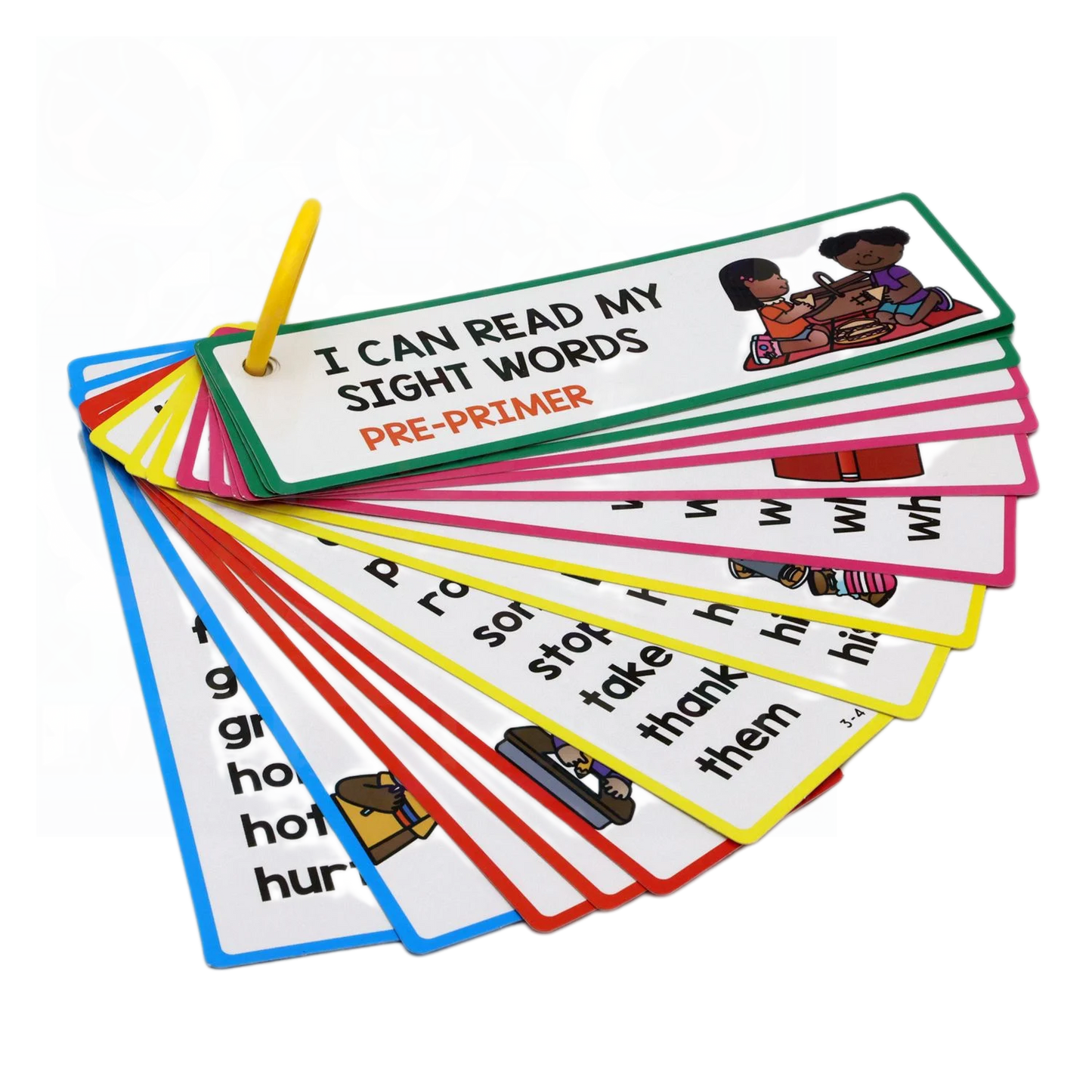 16 high-frequency English word cards Boost Reading Skills with 16 Popular English Word Cards - Perfect for Children's - LearnPlay Labs