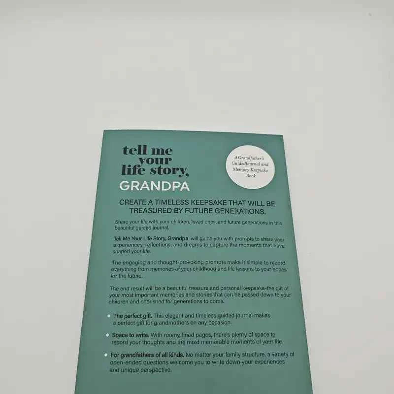Family Story Recording Handbook Set - Tell Me Your Life Story Notepad Journal Notebook Planner Diary Notebooks Writing Pads