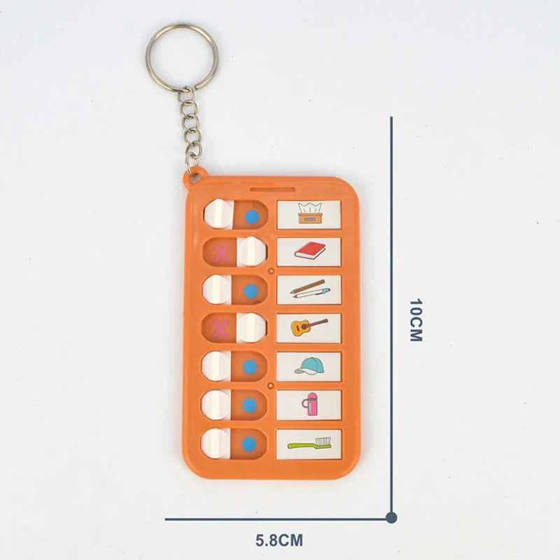 Kid Self Discipline Check List Memo Board Daily Planner To Do List Korean Stationery Task Detachable Planning Board Key Chain