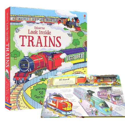 Usborne Books Look Inside English Cardboard Book for Kids Learning Toys Bedtime Reading Activity Gifts Montessori Materials