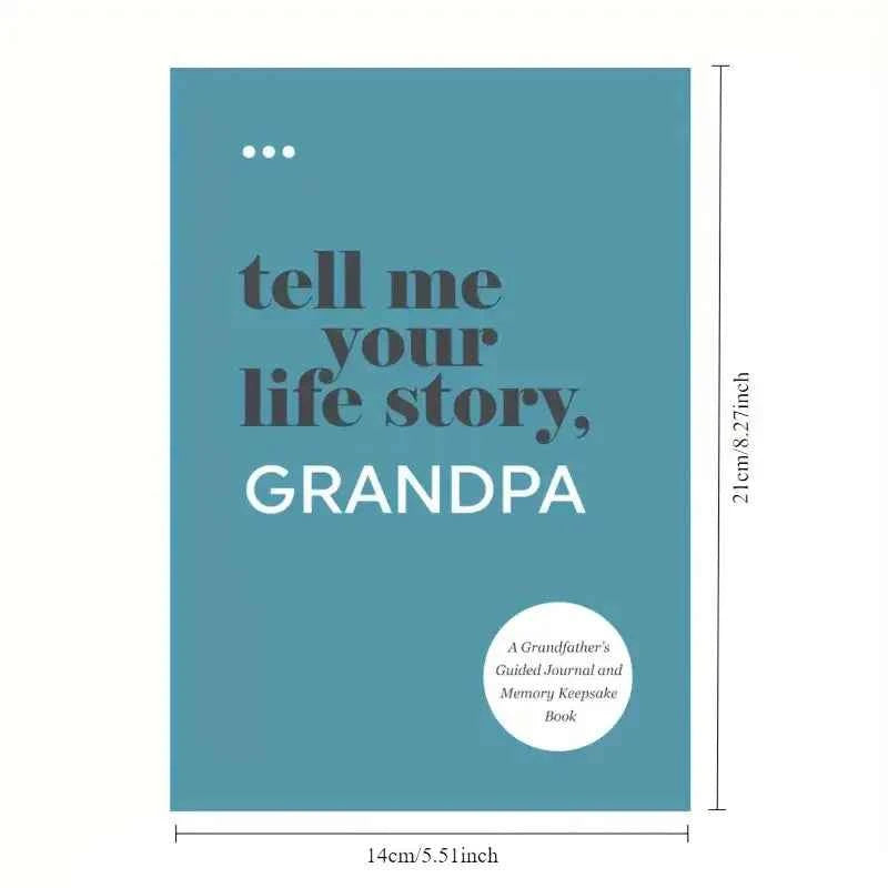 Family Story Recording Handbook Set - Tell Me Your Life Story Notepad Journal Notebook Planner Diary Notebooks Writing Pads