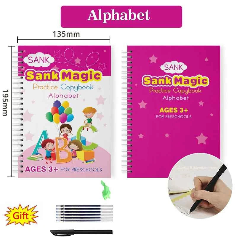 Arabic Calligraphy Reusable 3D Groove Handwriting Children' Notebooks Copybook Magic Practice Copybook Montessori Practise Books