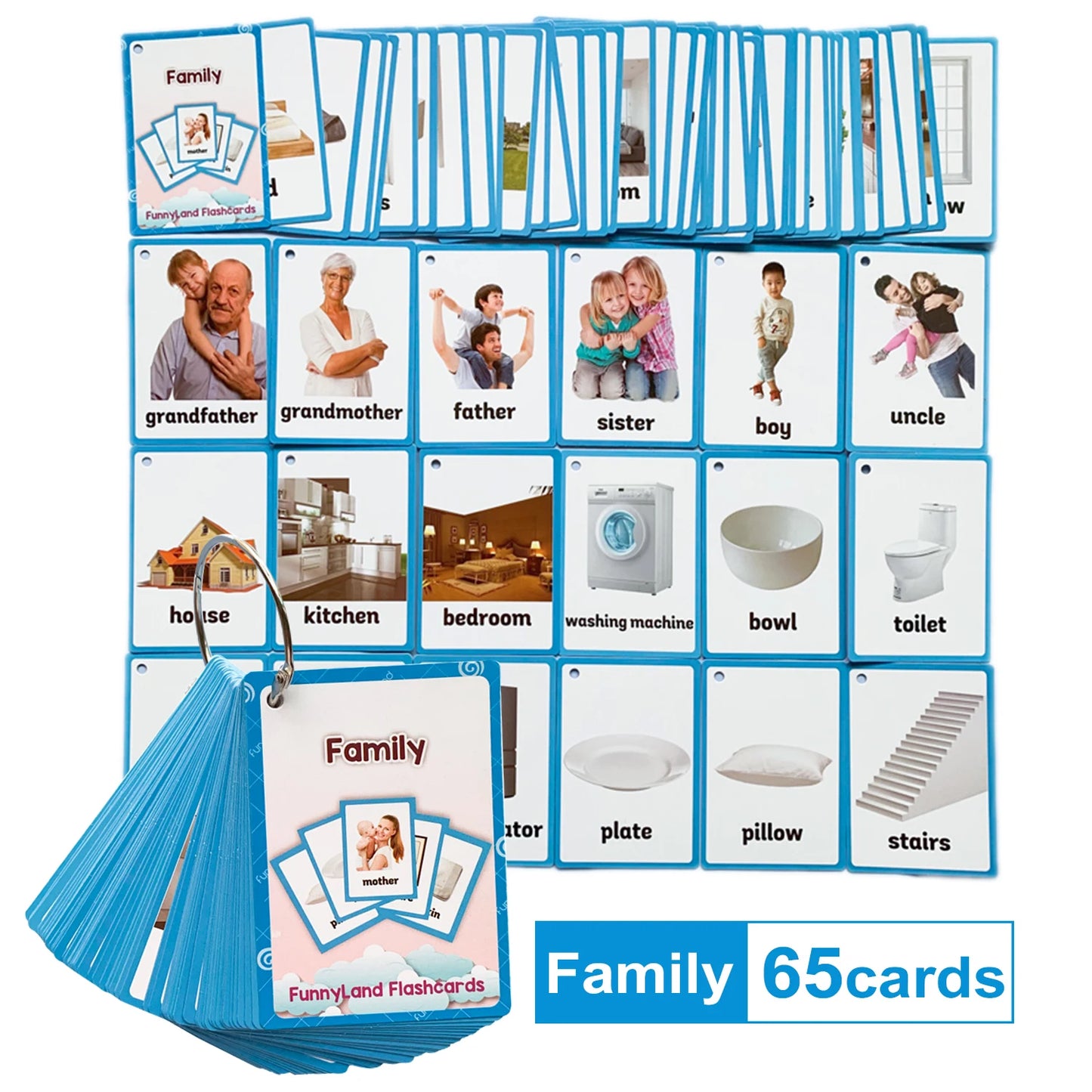 Kids Montessori Educativos Children Fun English Word FlashCards Baby Learning Educational English Card Table Game Puzzle CARDS - LearnPlay Labs