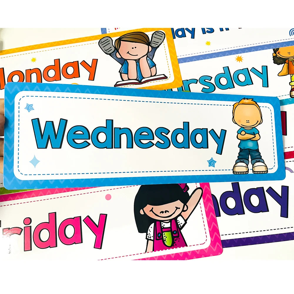 Kids Montessori Learning English Words Card Pocket Flash Cards Early Educational Toys For Children Classroom Supplies Gift - LearnPlay Labs