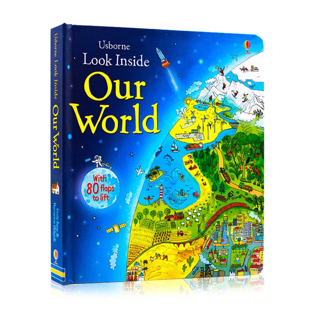 Usborne Books Look Inside English Cardboard Book for Kids Learning Toys Bedtime Reading Activity Gifts Montessori Materials