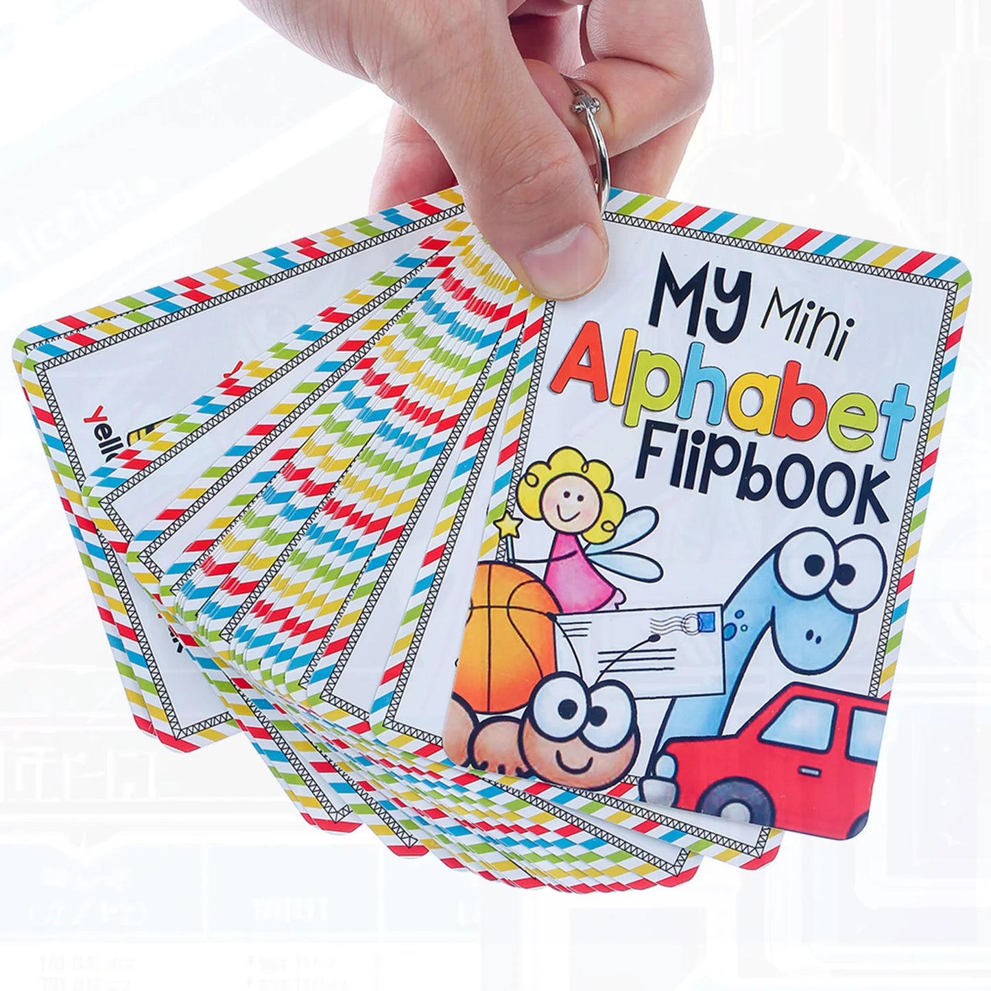 Alphabet 26 Letters Words English Cards Early Development Educational Toys for Early Childhood Development English Language - LearnPlay Labs