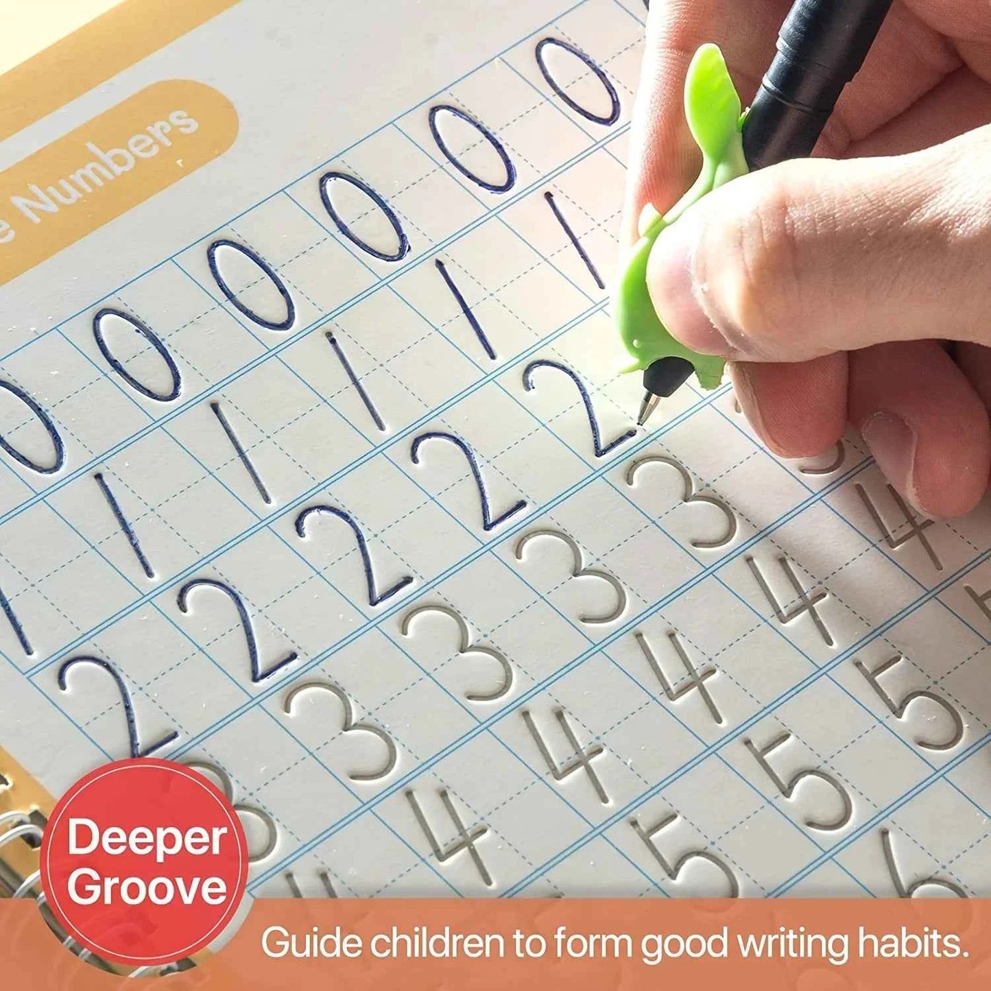 Copy Book Magic Practice Children's Book Reusable Free Wipe Children's Toys Writing Stickers English Copy Book Practice Parent