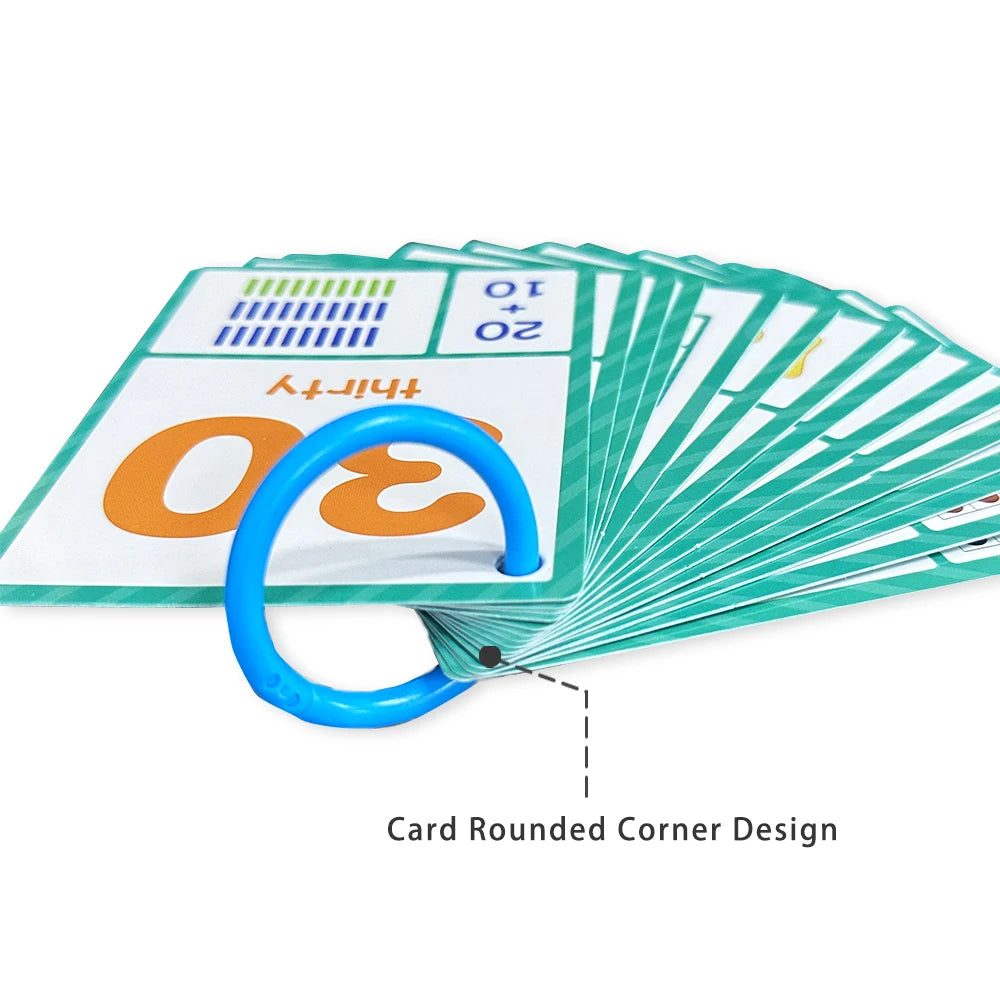 Kids Montessori English Words Learning Card Pocket Flashcards Early Educational Toys Classroom Supplies Teaching Aids - LearnPlay Labs