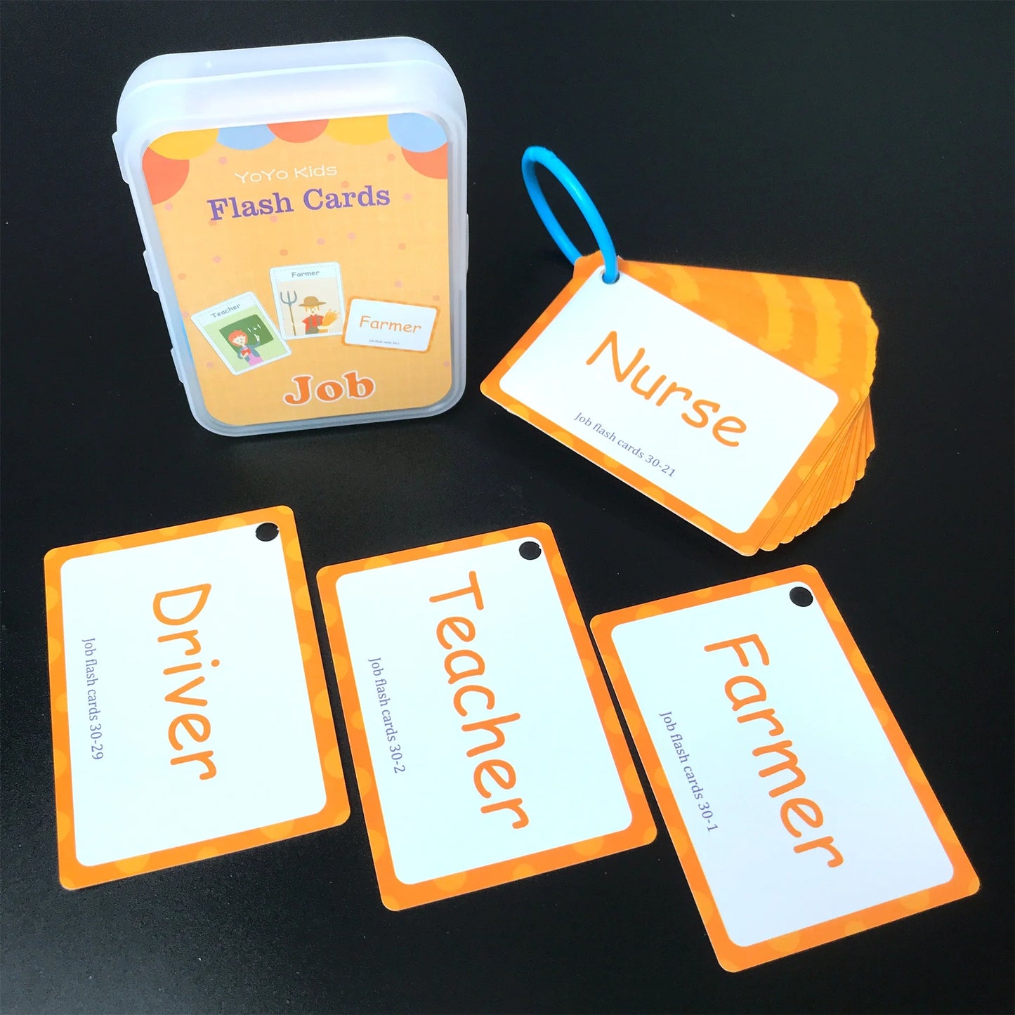 Learning Flashcards ABC Numbers Fruit Animal Body Educational Toys Classroom Aids Montessori Autism English Words Card for Kids - LearnPlay Labs
