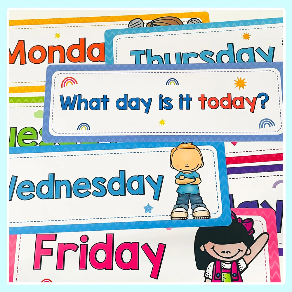 Kids Montessori Learning English Words Card Pocket Flash Cards Early Educational Toys For Children Classroom Supplies Gift - LearnPlay Labs