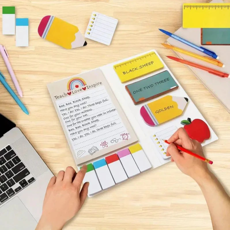 Teacher'S Choice Notepad Self-Stick Blackboard Memo Pad Sticky Notes Kawaii Stationery Notebooks Writing Pads Office School