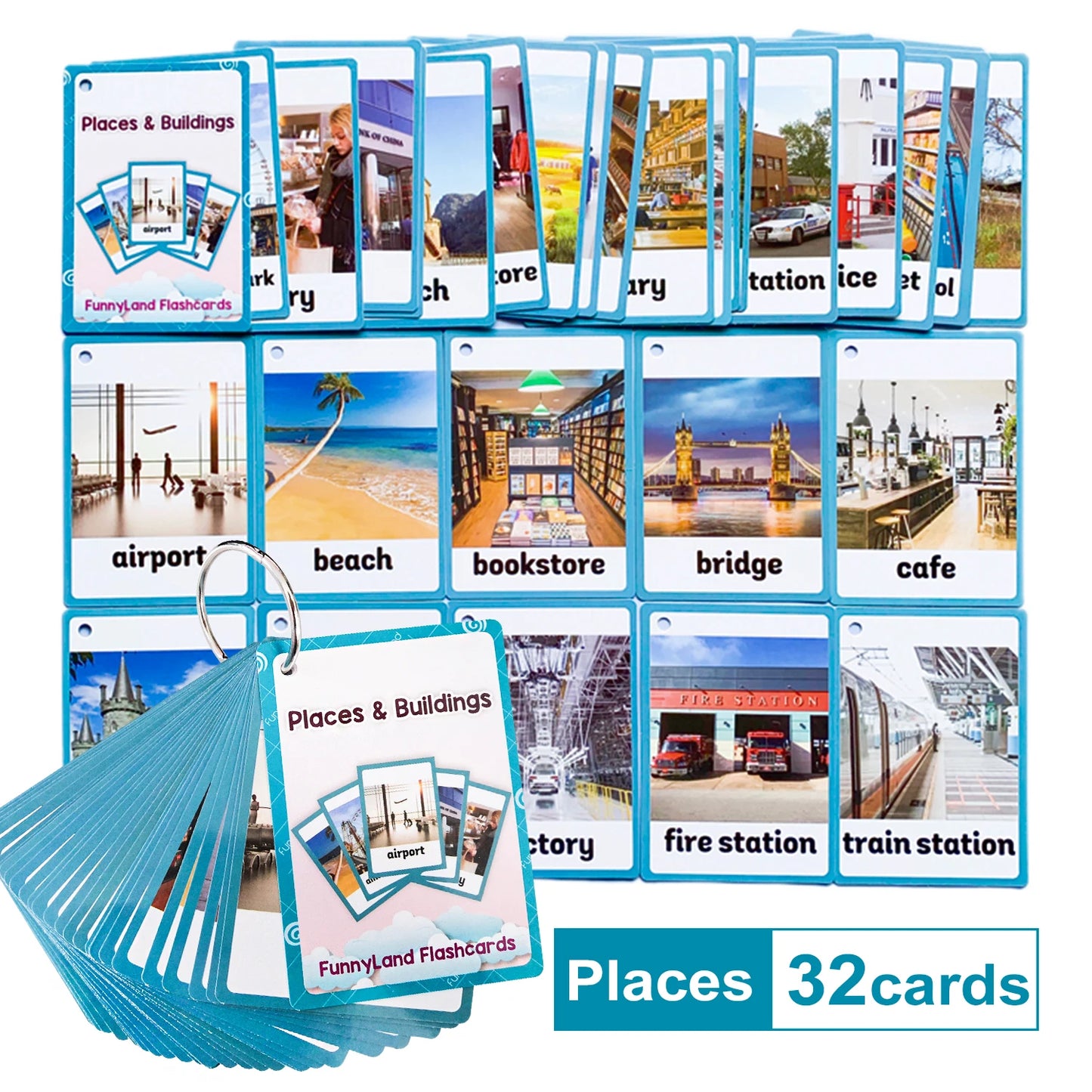 Kids Montessori Educativos Children Fun English Word FlashCards Baby Learning Educational English Card Table Game Puzzle CARDS - LearnPlay Labs