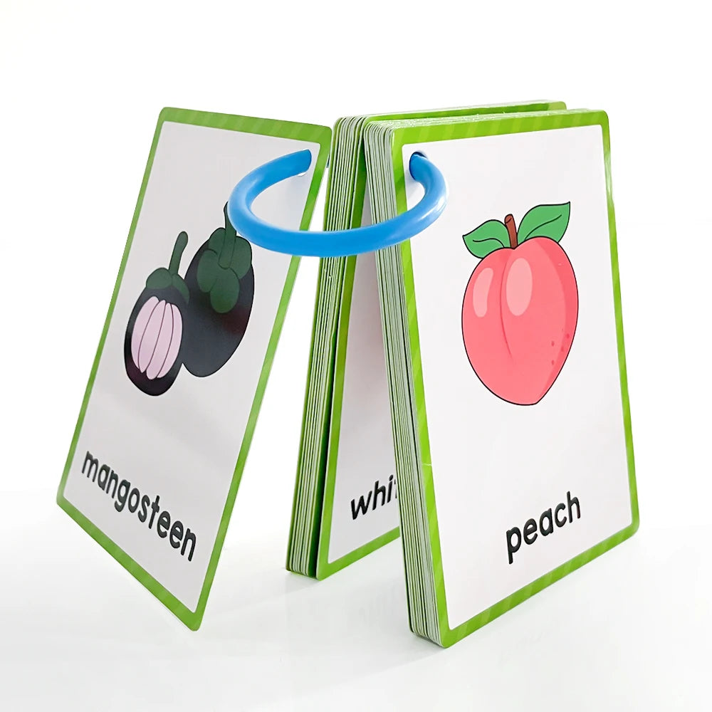 Kids Montessori English Words Learning Card Pocket Flashcards Early Educational Toys Classroom Supplies Teaching Aids - LearnPlay Labs