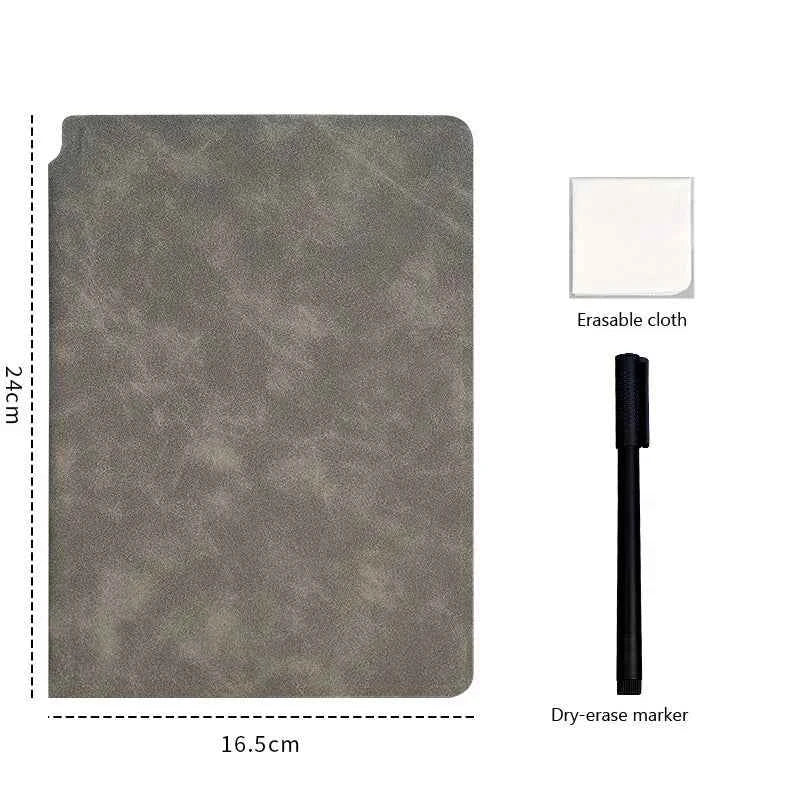 A5 Reusable Whiteboard Notebook Memo Book With Free Whiteboard Pen Erasing Cloth Weekly Planner Portable Notebooks