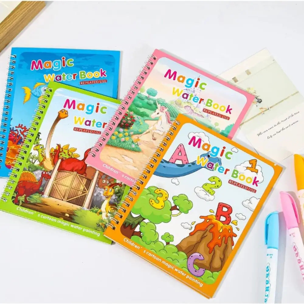 Early Education Toys for Kids Child education Reusable Coloring Book Magic Water Drawing Book Painting Drawing Toys Sensory gril - LearnPlay Labs