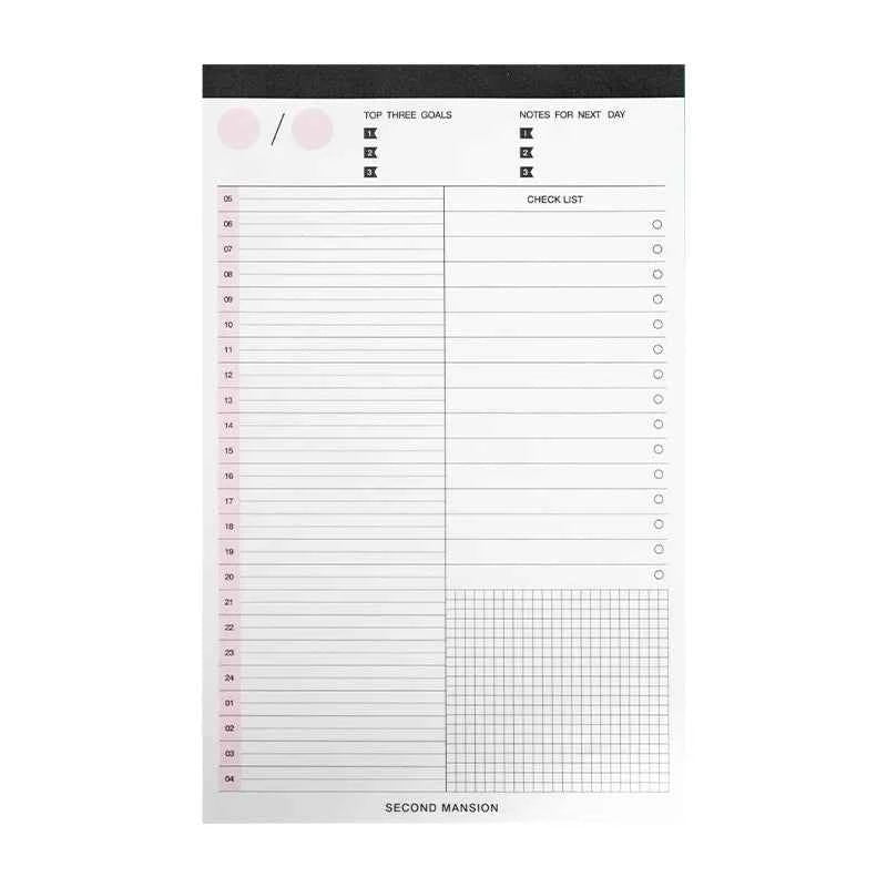 60 Sheets Weekly Planner Notepad, Tear-Off Time Block Planner, To Do List Planner Pad Simple Schedule Planner Planning