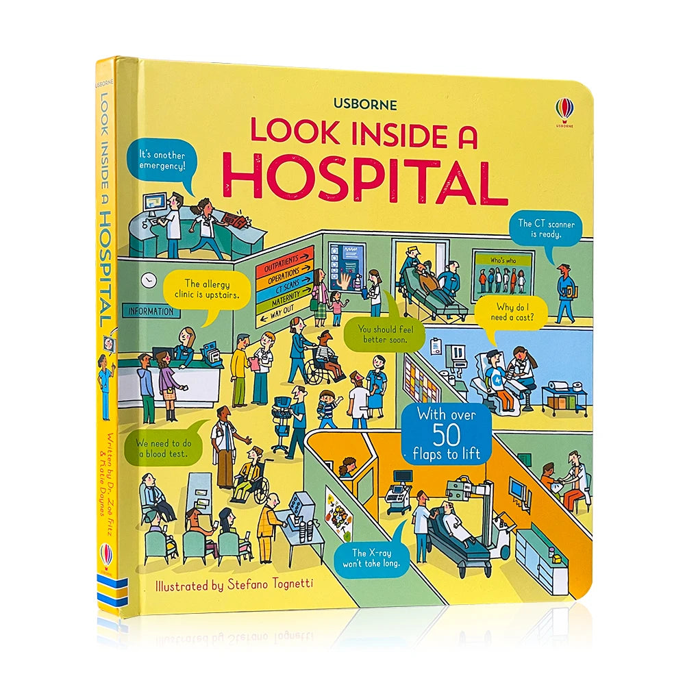 Usborne Books Look Inside English Cardboard Book for Kids Learning Toys Bedtime Reading Activity Gifts Montessori Materials