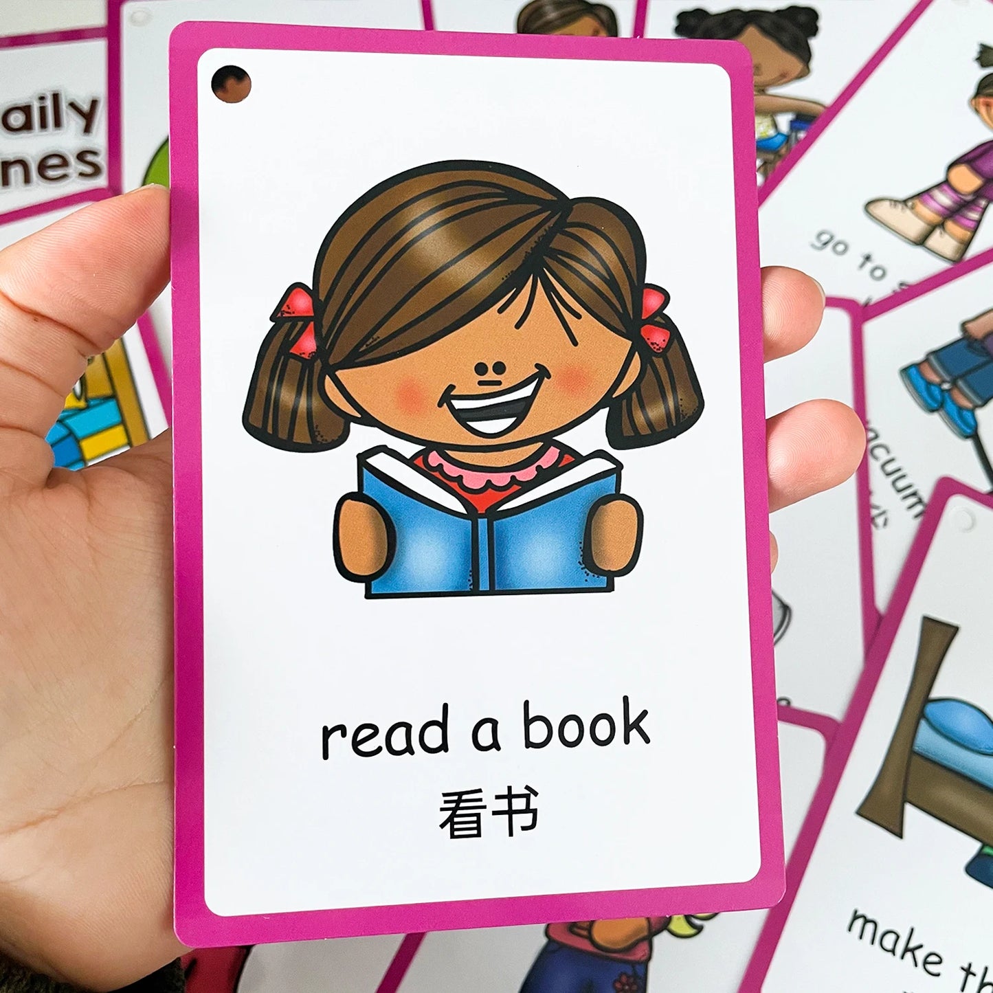 Kids Montessori Learning English Words Card Pocket Flash Cards Early Educational Toys For Children Classroom Supplies Gift - LearnPlay Labs
