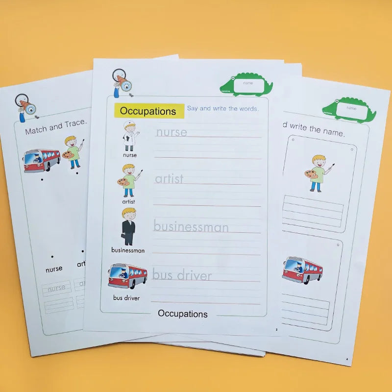 Body Parts Animal Cloth English Words Learing Flash Cards Educational Toys for Kids Early Educational Montessori Teaching Aids - LearnPlay Labs
