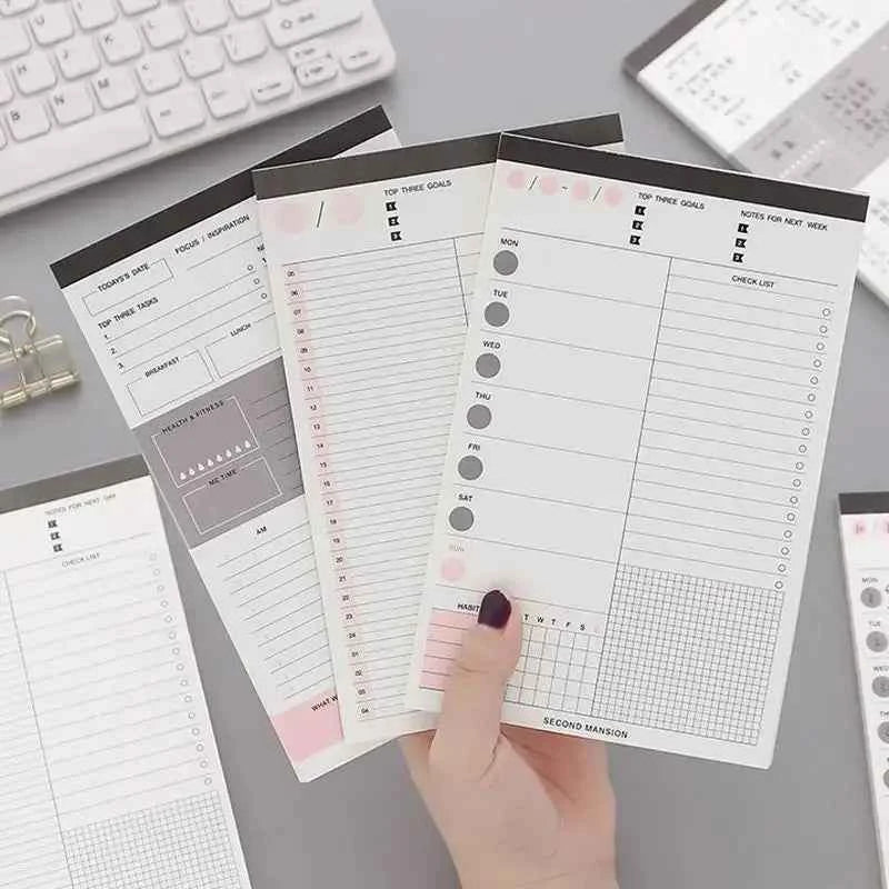 60 Sheets Weekly Planner Notepad, Tear-Off Time Block Planner, To Do List Planner Pad Simple Schedule Planner Planning