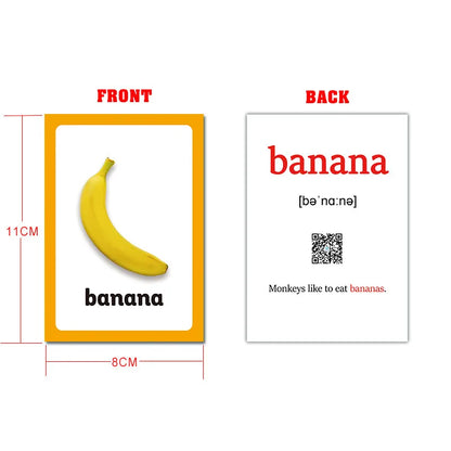 Body Parts Animal Cloth English Words Learing Flash Cards Educational Toys for Kids Early Educational Montessori Teaching Aids - LearnPlay Labs
