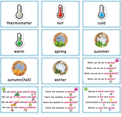 70 Groups Noun English Plurals Kids Montessori English Word Pocket FlashCards Game Learning Educational Toys For Children Games - LearnPlay Labs