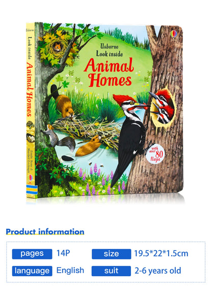 Usborne Books Look Inside English Cardboard Book for Kids Learning Toys Bedtime  Reading Activity Gifts Montessori Materials - LearnPlay Labs