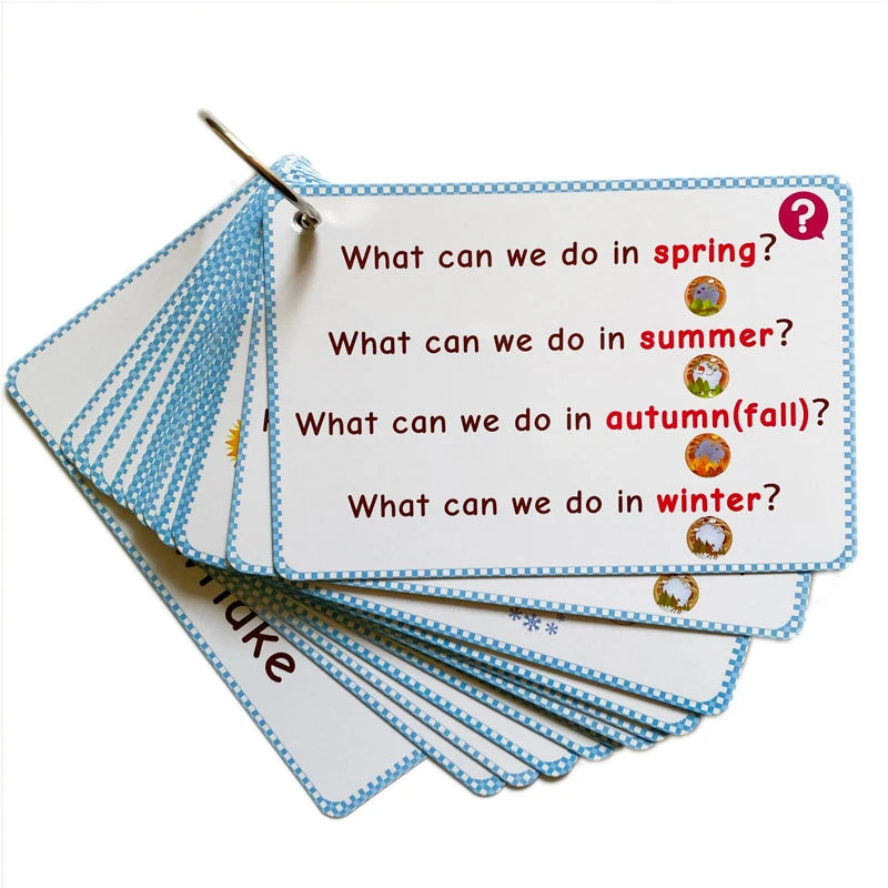 70 Groups Noun English Plurals Kids Montessori English Word Pocket FlashCards Game Learning Educational Toys For Children Games - LearnPlay Labs