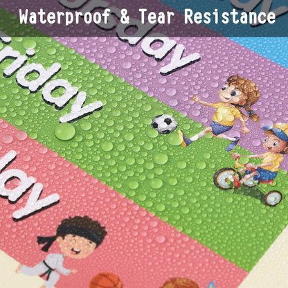 A3 Set English Learning Poster Colors Months Numbers Animals Alphabet Shapes Preschool Kindergarten Early Education Kids Posters - LearnPlay Labs