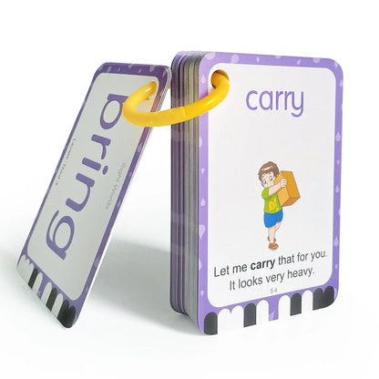 220 Cards Sight Words Flashcards with Pictures & Sentences, 5 Levels High Frequency Words, Vocabulary Building, Montessori - LearnPlay Labs