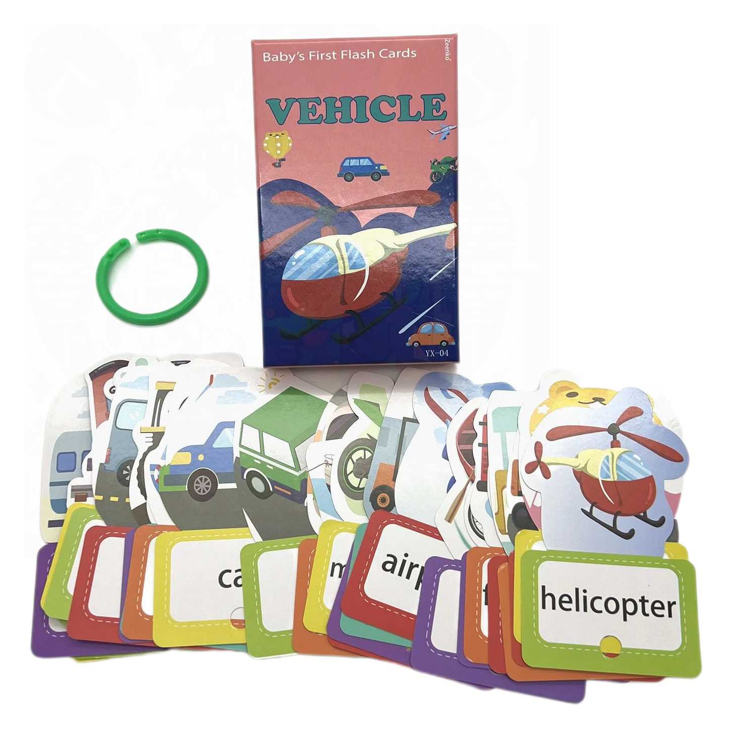 Cross border Chinese English puzzle enlightenment literacy early education card flash card with themes of animals, food - LearnPlay Labs