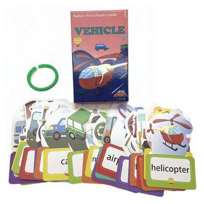 Cross border Chinese English puzzle enlightenment literacy early education card flash card with themes of animals, food - LearnPlay Labs