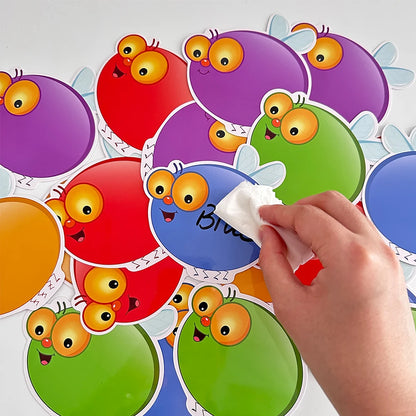 Kids Montessori Learning English Words Card Pocket Flash Cards Early Educational Toys For Children Classroom Supplies Gift