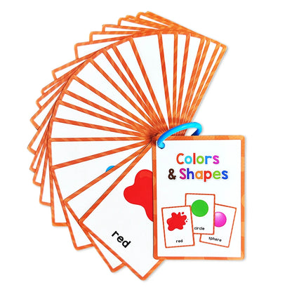 Kids Montessori English Words Learning Card Pocket Flashcards Early Educational Toys Classroom Supplies Teaching Aids