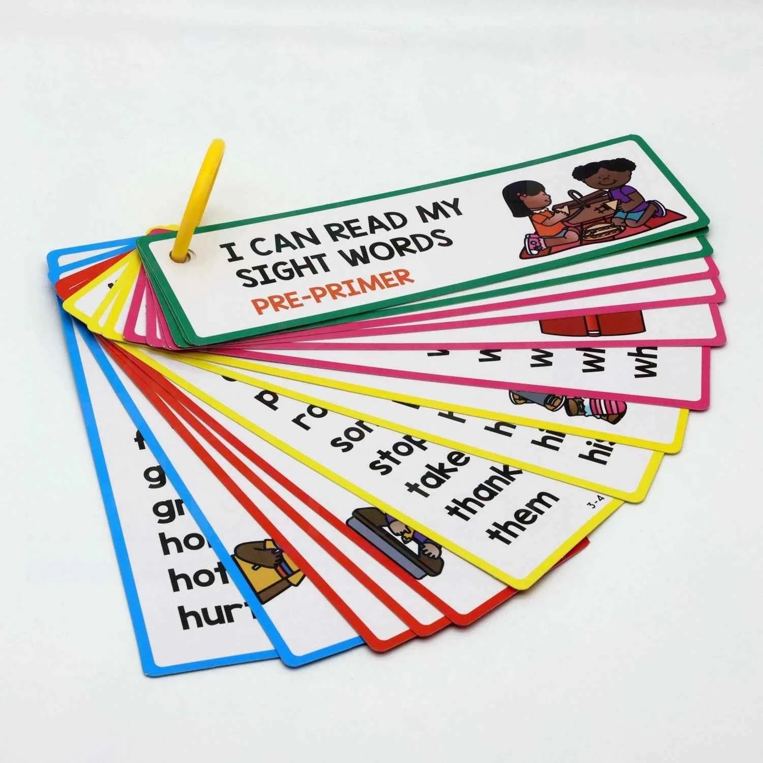 16 high-frequency English word cards Boost Reading Skills with 16 Popular English Word Cards - Perfect for Children's