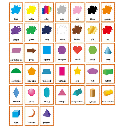 Kids Montessori English Words Learning Card Pocket Flashcards Early Educational Toys Classroom Supplies Teaching Aids - LearnPlay Labs