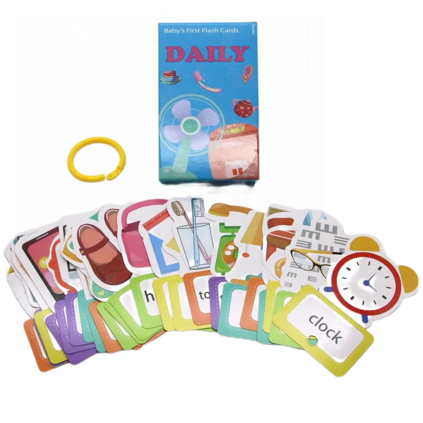 Cross border Chinese English puzzle enlightenment literacy early education card flash card with themes of animals, food