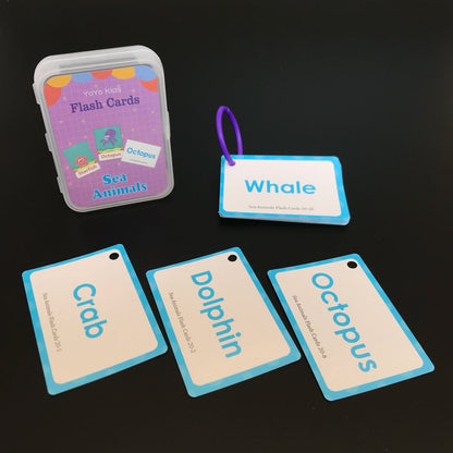 Learning Flashcards ABC Numbers Fruit Animal Body Educational Toys Classroom Aids Montessori Autism English Words Card for Kids - LearnPlay Labs