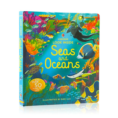 Usborne Books Look Inside English Cardboard Book for Kids Learning Toys Bedtime  Reading Activity Gifts Montessori Materials