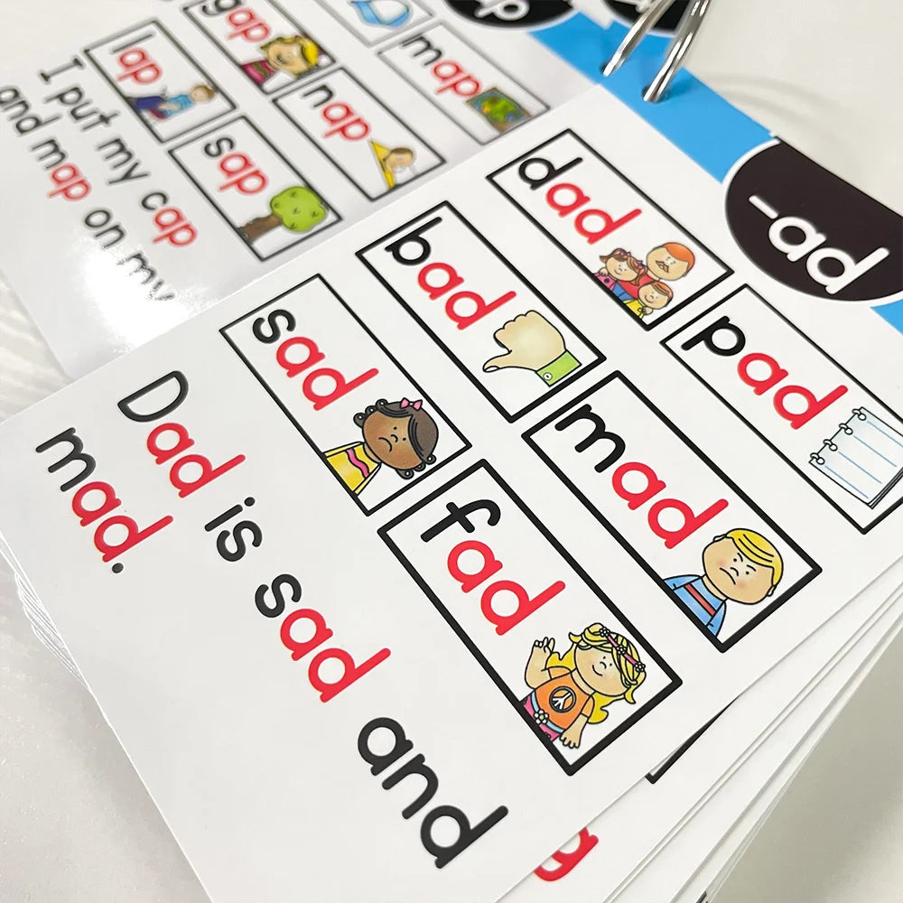 107 Groups/set Roots English Phonics Flash Cards Kids Montessori Learning Educational Toys For Children Teaching Aids Baby Card - LearnPlay Labs
