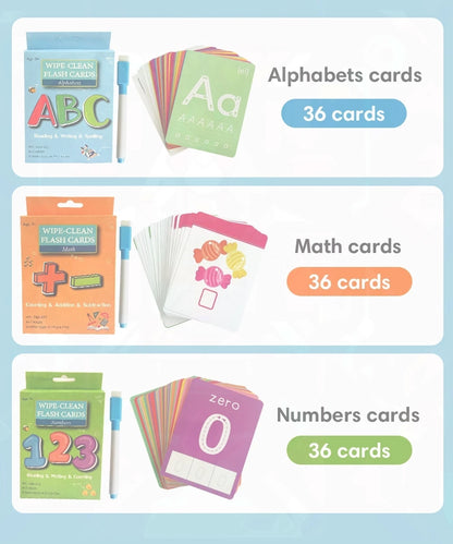 Engaging 36-Card Set: Children's Number Cognition Flashcards for Reading Writing Early Math Learning Montessori Educational Toy - LearnPlay Labs