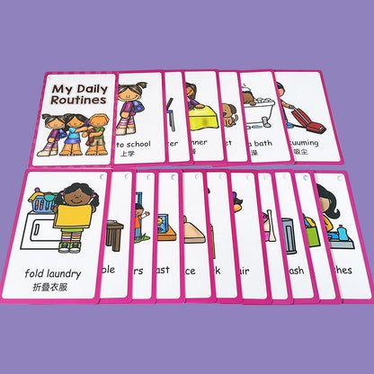 Kids Montessori Learning English Words Card Pocket Flash Cards Early Educational Toys For Children Classroom Supplies Gift - LearnPlay Labs