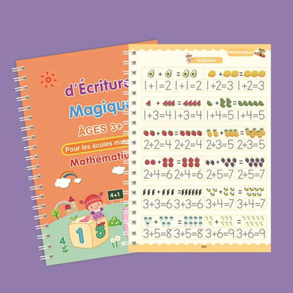 French Magic Calligraphy Notebook Note Books for Kids Copy Book Montessori Child Writing Children Alphabet Reusable Educational