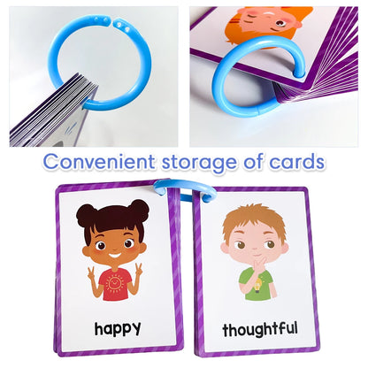Kids Montessori English Words Learning Card Pocket Flashcards Early Educational Toys Classroom Supplies Teaching Aids - LearnPlay Labs