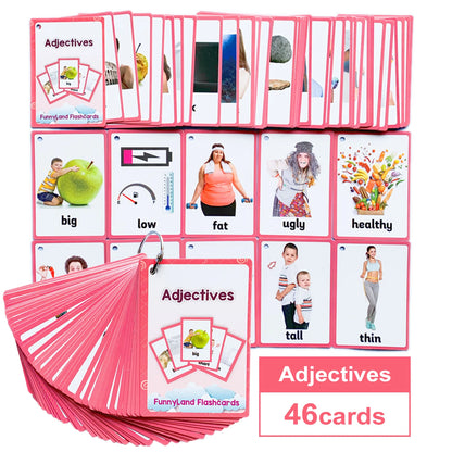 Feelings Emotions Illness English Word Card Flash Card Learning Educational Toy for Kids Children Pocket Card Gifts  Montessori - LearnPlay Labs